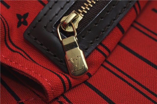Authentic Louis Vuitton Damier Neverfull MM Shoulder Tote Bag N51105 LV 7565E