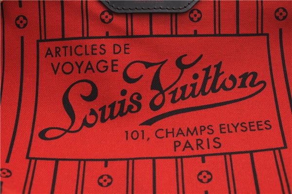Authentic Louis Vuitton Damier Neverfull MM Shoulder Tote Bag N51105 LV 7565E