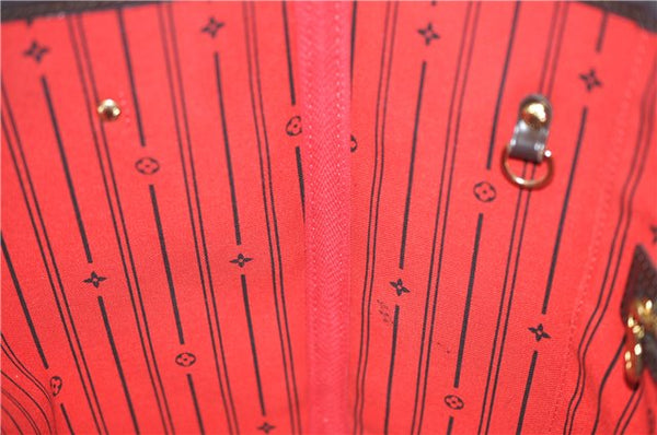 Authentic Louis Vuitton Damier Neverfull MM Shoulder Tote Bag N51105 LV 7565E