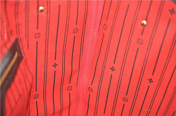 Authentic Louis Vuitton Damier Neverfull MM Shoulder Tote Bag N51105 LV 7565E