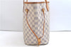 Authentic Louis Vuitton Damier Azur Neverfull MM Tote Bag N51107 LV 7776E