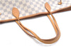 Authentic Louis Vuitton Damier Azur Neverfull MM Tote Bag N51107 LV 7776E