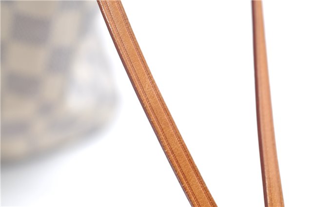 Authentic Louis Vuitton Damier Azur Neverfull MM Tote Bag N51107 LV 7776E