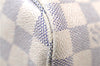 Authentic Louis Vuitton Damier Azur Neverfull MM Tote Bag N51107 LV 7779E