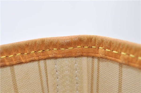 Authentic Louis Vuitton Damier Azur Neverfull MM Tote Bag N51107 LV 7779E