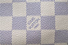 Authentic Louis Vuitton Damier Azur Neverfull MM Tote Bag N51107 LV 7779E