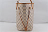 Authentic Louis Vuitton Damier Azur Neverfull MM Tote Bag N51107 LV 7966D