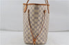 Authentic Louis Vuitton Damier Azur Neverfull MM Tote Bag N51107 LV 7966D