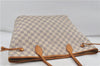 Authentic Louis Vuitton Damier Azur Neverfull MM Tote Bag N51107 LV 7966D