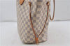 Authentic Louis Vuitton Damier Azur Neverfull MM Tote Bag N51107 LV 7966D