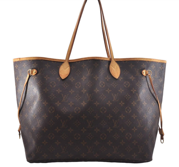 Authentic Louis Vuitton Monogram Neverfull GM Shoulder Tote Bag M40157 LV 8031E