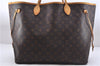 Authentic Louis Vuitton Monogram Neverfull GM Shoulder Tote Bag M40157 LV 8031E