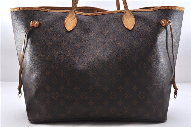 Authentic Louis Vuitton Monogram Neverfull GM Shoulder Tote Bag M40157 LV 8031E