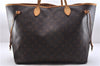 Authentic Louis Vuitton Monogram Neverfull GM Shoulder Tote Bag M40157 LV 8031E