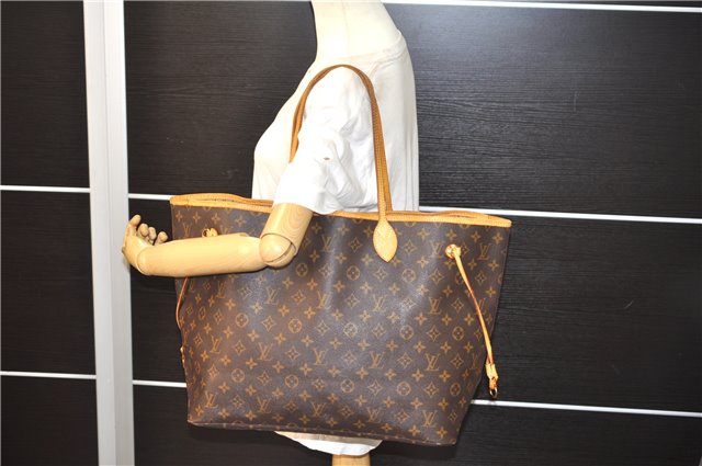 Authentic Louis Vuitton Monogram Neverfull GM Shoulder Tote Bag M40157 LV 8031E