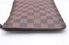 Authentic Louis Vuitton Damier Neverfull Pouch Purse Clutch Bag LV 8102E