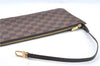 Authentic Louis Vuitton Damier Neverfull Pouch Purse Clutch Bag LV 8102E
