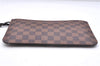 Authentic Louis Vuitton Damier Neverfull Pouch Purse Clutch Bag LV 8102E