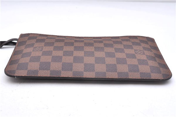 Authentic Louis Vuitton Damier Neverfull Pouch Purse Clutch Bag LV 8102E