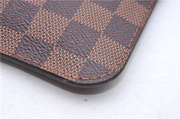 Authentic Louis Vuitton Damier Neverfull Pouch Purse Clutch Bag LV 8102E