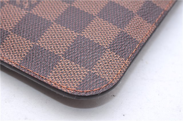 Authentic Louis Vuitton Damier Neverfull Pouch Purse Clutch Bag LV 8102E
