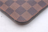Authentic Louis Vuitton Damier Neverfull Pouch Purse Clutch Bag LV 8102E