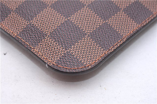 Authentic Louis Vuitton Damier Neverfull Pouch Purse Clutch Bag LV 8102E