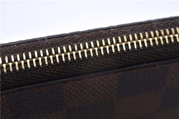 Authentic Louis Vuitton Damier Neverfull Pouch Purse Clutch Bag LV 8102E