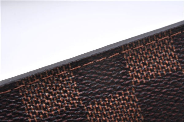 Authentic Louis Vuitton Damier Neverfull Pouch Purse Clutch Bag LV 8102E