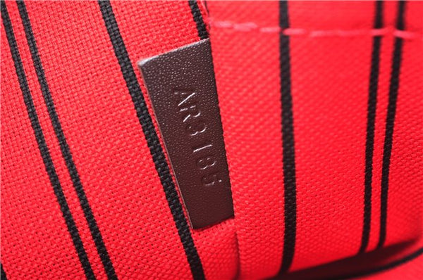 Authentic Louis Vuitton Damier Neverfull Pouch Purse Clutch Bag LV 8102E