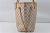 Authentic Louis Vuitton Damier Azur Neverfull MM Tote Bag N51107 LV 8135D