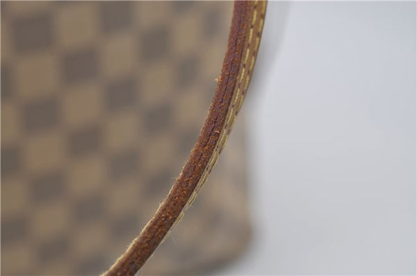 Authentic Louis Vuitton Damier Azur Neverfull MM Tote Bag N51107 LV 8135D