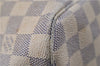 Authentic Louis Vuitton Damier Azur Neverfull MM Tote Bag N51107 LV 8135D