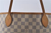 Authentic Louis Vuitton Damier Azur Neverfull MM Tote Bag N51107 LV 8135D