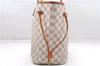 Authentic Louis Vuitton Damier Azur Neverfull MM Tote Bag N51107 LV 8466D