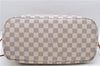 Authentic Louis Vuitton Damier Azur Neverfull MM Tote Bag N51107 LV 8466D