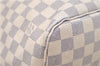 Authentic Louis Vuitton Damier Azur Neverfull MM Tote Bag N51107 LV 8466D