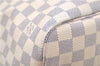 Authentic Louis Vuitton Damier Azur Neverfull MM Tote Bag N51107 LV 8466D