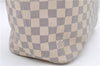 Authentic Louis Vuitton Damier Azur Neverfull MM Tote Bag N51107 LV 8466D