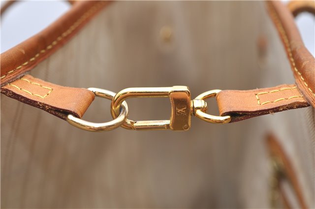 Authentic Louis Vuitton Damier Azur Neverfull MM Tote Bag N51107 LV 8466D