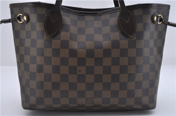 Authentic Louis Vuitton Damier Neverfull PM Shoulder Tote Bag N51109 LV 8505D