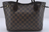 Authentic Louis Vuitton Damier Neverfull PM Shoulder Tote Bag N51109 LV 8505D