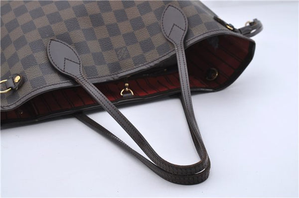 Authentic Louis Vuitton Damier Neverfull PM Shoulder Tote Bag N51109 LV 8505D