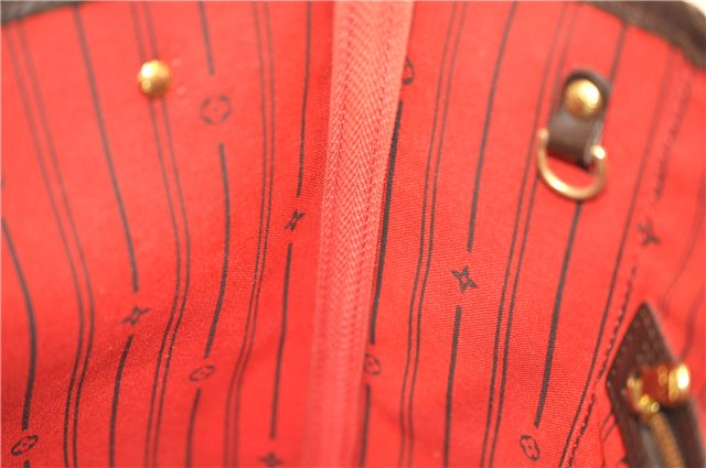 Authentic Louis Vuitton Damier Neverfull PM Shoulder Tote Bag N51109 LV 8505D