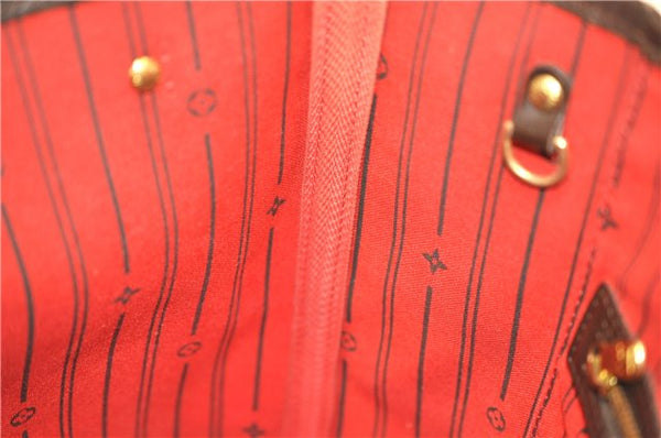 Authentic Louis Vuitton Damier Neverfull PM Shoulder Tote Bag N51109 LV 8505D