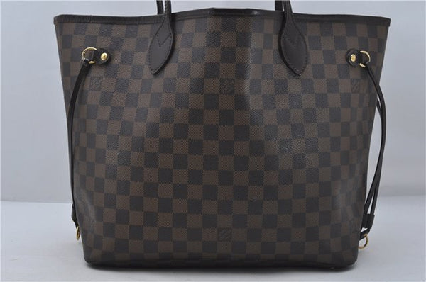Authentic Louis Vuitton Damier Neverfull MM Shoulder Tote Bag N51105 LV 8529D
