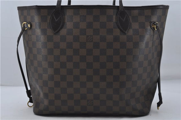 Authentic Louis Vuitton Damier Neverfull MM Shoulder Tote Bag N51105 LV 8529D
