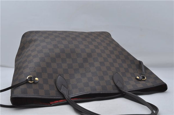 Authentic Louis Vuitton Damier Neverfull MM Shoulder Tote Bag N51105 LV 8529D