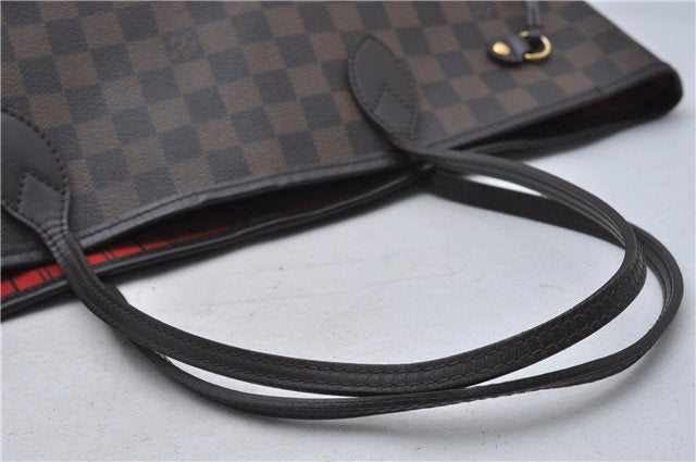 Authentic Louis Vuitton Damier Neverfull MM Shoulder Tote Bag N51105 LV 8529D