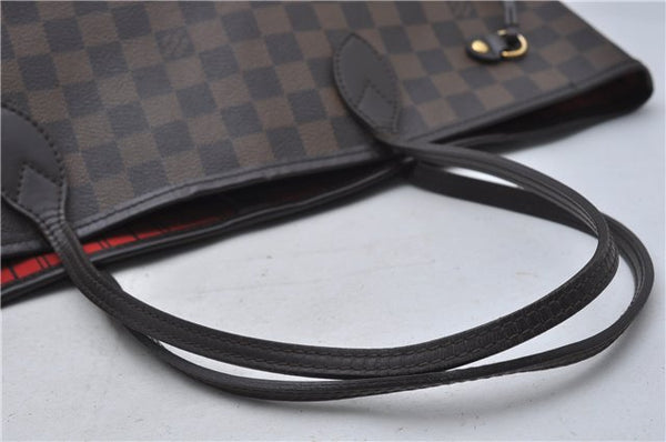 Authentic Louis Vuitton Damier Neverfull MM Shoulder Tote Bag N51105 LV 8529D